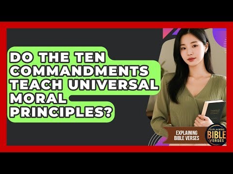 Do The Ten Commandments Teach Universal Moral Principles? - Explaining Bible Verses