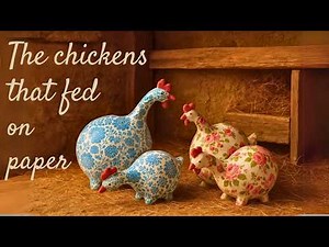 How I Made These Cute Chicken Sculptures from Paper & Foil – DIY Paper Mâché Chickens