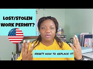 How to replace lost or stolen US work permit (EAD)