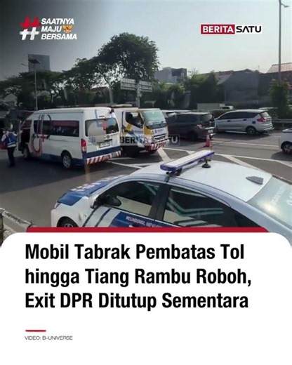 Sebuah mobil terjadi kecelakaan di KM 09+600 Tol Dalam Kota pada Kamis, (9/7/2026) pukul 08.30 WIB.…