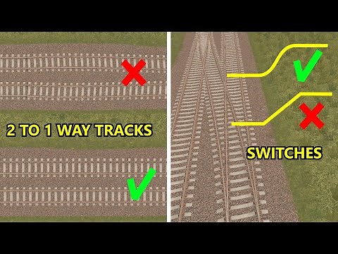 How to Quickly Build Perfect Railway Switches and Transitions - Cities: Skylines Tutorial