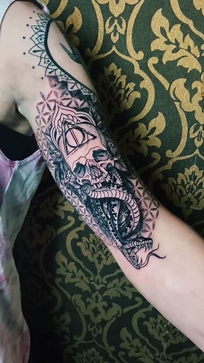 Unique Dark Mark Tattoo Design Inspired by Harry Potter