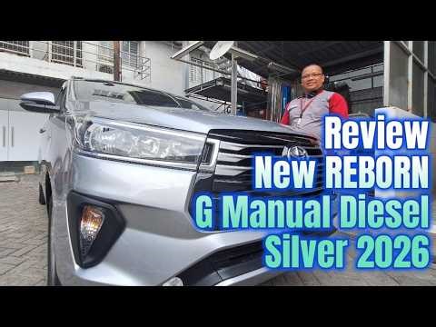 Complete Features of the New Innova REBORN 2.4 Manual Diesel Silver Color 2026 | Toyota Medan 085...