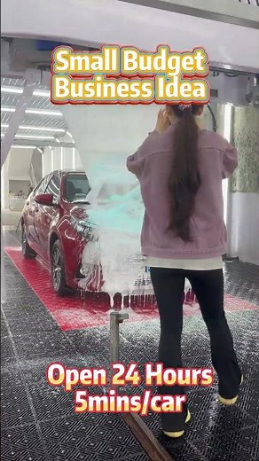 Run it 24/7 all by yourself — start the smart contactless car wash experience!#carwash #carcleaning