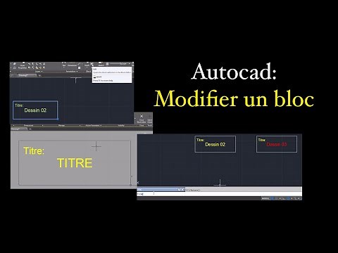 Autocad - Modifier un bloc