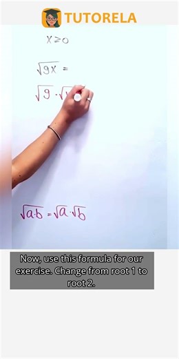 Simplify √9x: Step-by-Step Guide #Math #RulesOfRoots #ProductPropertyOfSquareRoots