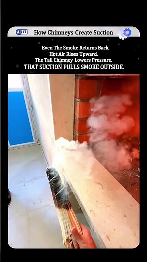 How Chimneys Pull Smoke Out Using Pressure
