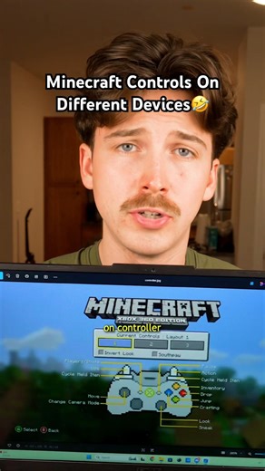 Minecraft Controls On Different Devices🤣