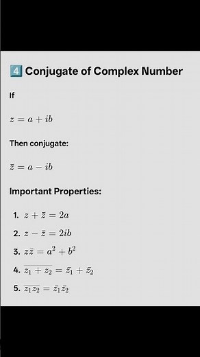 complex numbers | properties - conjugate - modulus - argument | quick revision formula #class11
