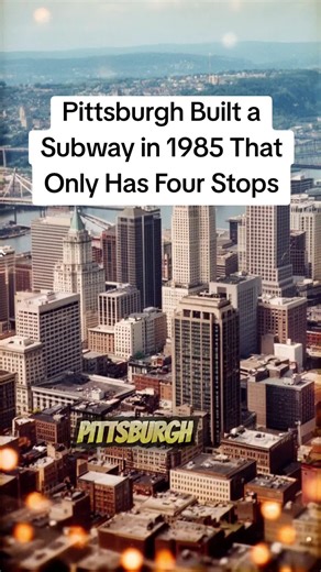 Pittsburgh Built a Subway in 1985 That Only Has Four Stops Pittsburgh subway, light rail Pittsburgh, T system, abandoned transit plans, Pittsburgh infrastructure, unused subway, public transit Pittsburgh's subway opened in 1985 as part of a planned extensive underground network that was never completed. Budget issues and political disagreements left the city with just four subway stops and two miles of tunnel that cost over 500 million dollars, creating transit infrastructure designed for expans