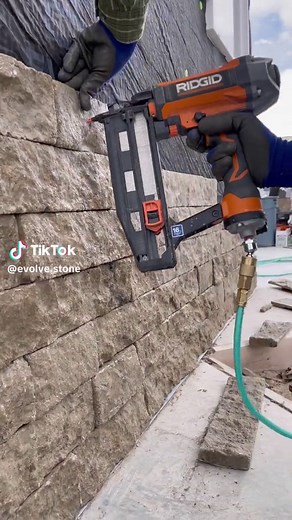 Nailable Stone? Yes! This installation has been heavily tested and proved! With over 25 years of real world experience, ICC approval, extensive testing, and countless awards; you are safe to #nailit #interiordesign #construction #buildingmaterials #innovation #diy