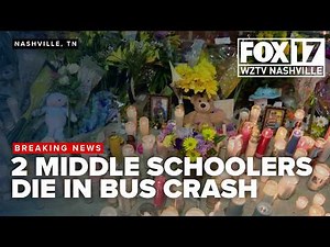 2 Clarksville middle school students killed in school bus crash honored at vigil