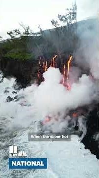 Volcano eruption creates 'lava haze'