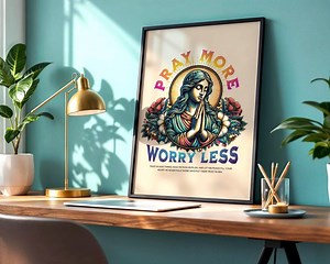 Religious Christian Poster, Spiritual Poster, Prayer Poster, Faith Art, Inspirational Poster, Event Wall Poster, Occasion Art - Etsy