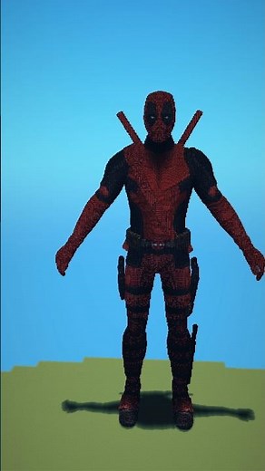 Deadpool build in Minecraft