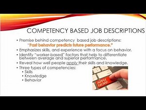 skills vs competency based job descriptions
