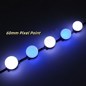 [Hot Item] Ucs2904 Addressable RGB RGBW IP68 Milky Dome LED Pixel Ball DOT Light