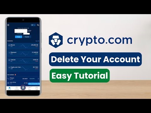 Crypto.com - How to Delete Account on Crypto.com !