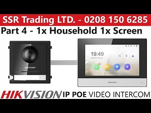 Hikvision IP PoE Intercom Guide Part 4: 1x Flat 1x Screen Configuration DS-KD8003-IME1 DS-KH6320-TE1