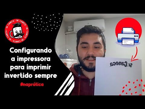 Como configurar a impressora para imprimir invertido sempre? Mão na roda para sublimação 🖨☕