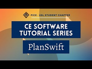 (3) Basics of PlanSwift
