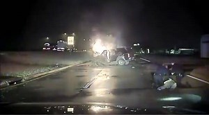 Watch this video showing rescue by police in Texas. Read details here- http://www.statter911.com/2015/04/20/dash-cam-video-police-rescue-man-from-burning-vehicle-in-texas/ | STATter911.com