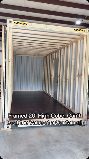 546 reactions · 10 comments | Framed 20’ High Cube. Can’t Beat the Value of a Container! #shippingcontainer | Simple Shipping Containers | Facebook