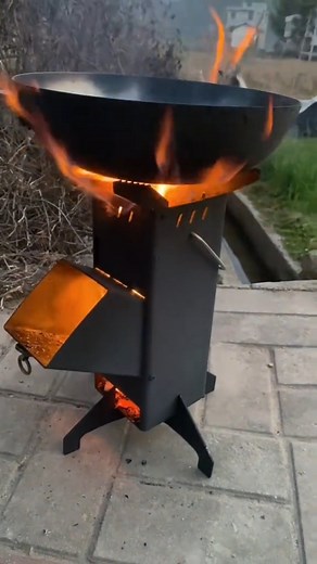 1.4M views · 9.5K reactions | ⭐ Product Link in Comments!⭐ Portable Rocket Stove for Outdoor Cooking - Wood Burning Camping Stove with Storage Bag | YTshop | Facebook