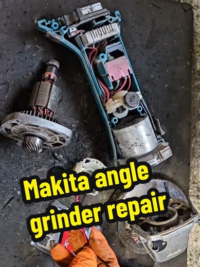 Makita angle grinder repair timelapse