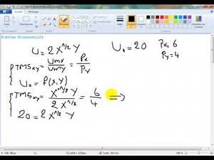 Microéconomie S1 Partie 11 " l'équilibre de consommateur : méthode de substitution minimisation "