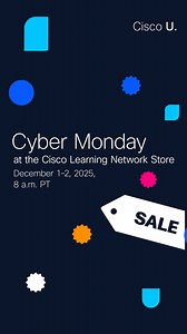 15K views · 57 reactions |  Cyber Monday Sale: Don't miss the lowest prices of the year on official Cisco learning products—like Cisco Modeling Labs (CML), CCNA training, Cisco Certification Bundles, and more. Save up to 40% at the Cisco Learning Network Store—now through tomorrow morning, December 2, 2025, at 8 a.m. Pacific Time. | Learn with Cisco | Facebook