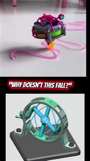 Why Doesn’t This Fall? | Gyroscope Balance Explained#shortvideo #virslshorts