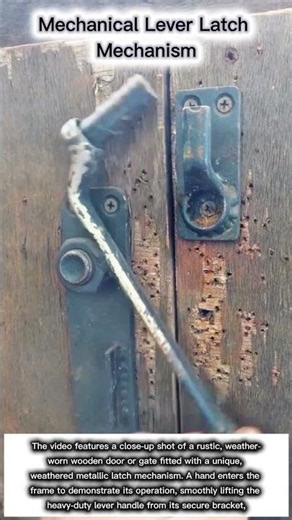 Mechanical Lever Latch Mechanism#DoorLatch #HardwareMechanisms