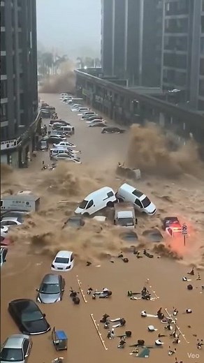 歴史的な洪水の恐怖を捉えた映像 #洪水 #natural #flood