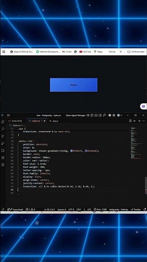 🖱️ Creative Animated Button using HTML & CSS
