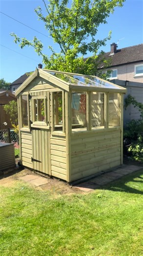 Big light. Small footprint. 🌱✨ Our compact greenhouse is designed purely for growing — no shed attached, just a bright and practical potting space to help your plants thrive. With a full Perspex roof and windows, it maximises natural light from every angle, creating the perfect environment for seedlings, herbs, and flowers 🌸🌼 ✔️ Full Perspex roof ✔️ Bright windows all round ✔️ Dedicated potting space ✔️ Perfect for smaller gardens Ideal for keen gardeners who want maximum light without taking