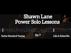 Shawn Lane - Power Solo Lessons ( Tab Guitar )