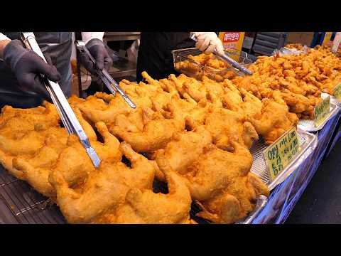 It's really crispy! Popular Korean street fried chicken - TOP 3 / Korean street food