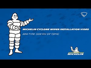 Michelin® Cyclone™ Wiper Blade Installation Videos for a Side Pin 1/4" Arm