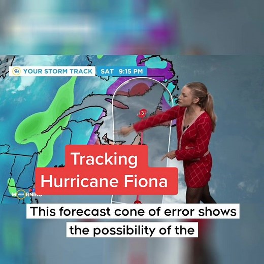 Our Meteorologist Kelsey McEwen is following #hurricanefiona as tracks towards Atlantic Canada. #stormwatch #severeweather