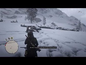 Red Dead Redemption 2 - Saving Tuckers friend, The Hunter from grizzly bear.