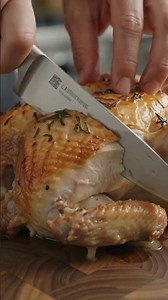 Crispy Skin Roast Chicken with Garlic, Rosemary & Lemon Juices#RoastChicken #CookingASMR #ytshorts