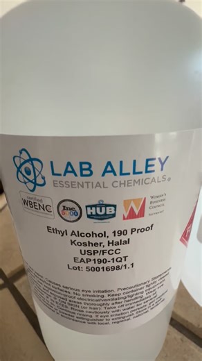 Shannon Marie Parrish | Hope this explanation explains why I choose organic ethanol sugarcane alcohol 190 proof. Make sure your alcohol is 190 proof or higher to... | Instagram