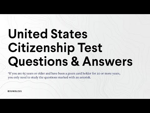 2021 U.S. Citizenship Test Questions and Answers - Complete List
