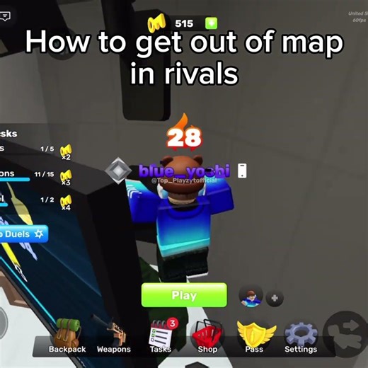 how to get out of map in rivals