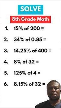 Maths for Grade 8 | Grade 8 Maths #mathproblems #mathematics #mathtutor #maths #shorts