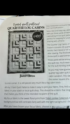 My first Log Cabin type quilt. Turned out cute! #sewing #quilting #fyp #thimblecottagethreads #trending