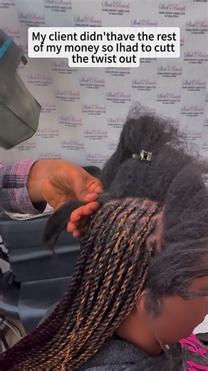 Senegalese Twists with Burgundy & Pink Hair