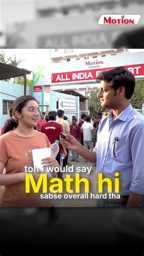 Paper Ka Level Kaisa Tha? 😱 Hard Ya Easy? | All India Free CBT | Motion JEE #jee #ytshorts