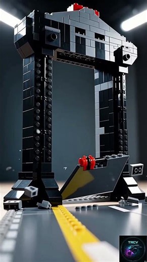 CRUSHED! GIANT LEGO Guillotine Sliced Through The Road! 🔪 #lego